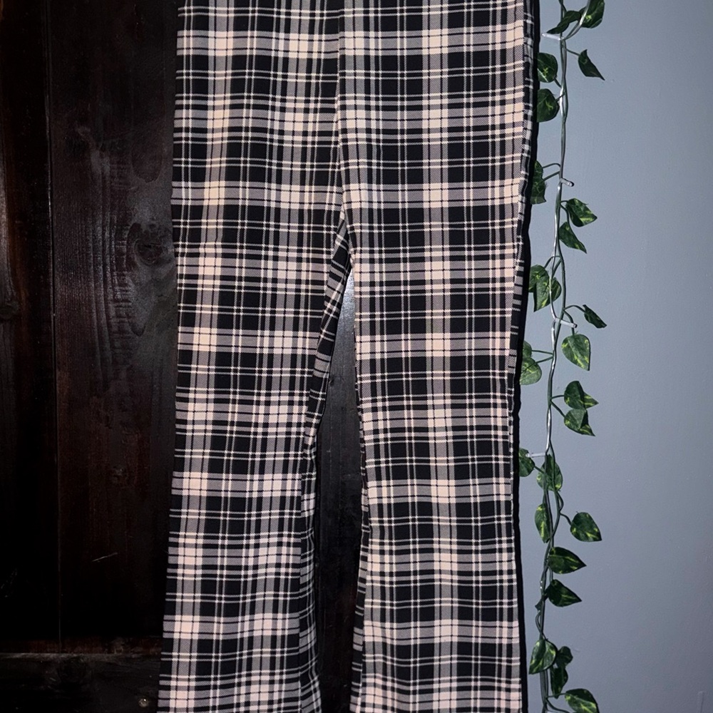 Black and White Plaid Pants